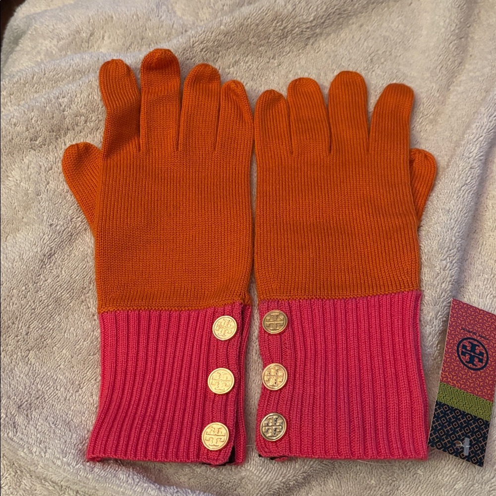 Tory Burch Merino Wool Gloves Saks Fifth Avenue NWT